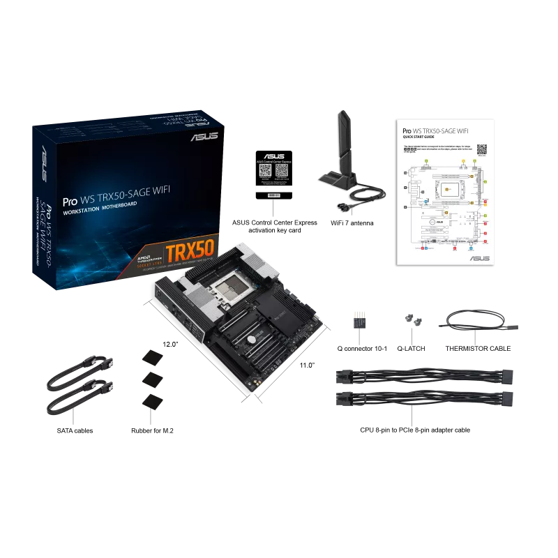 مادربرد ایسوس مدل Pro WS TRX50-SAGE WIFI DDR5 - تصویر 2