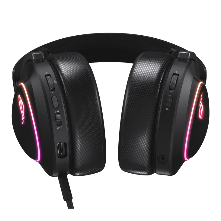 هدست گیمینگ بی سیم ایسوس مدل ROG A701 Delta II Black - تصویر 3