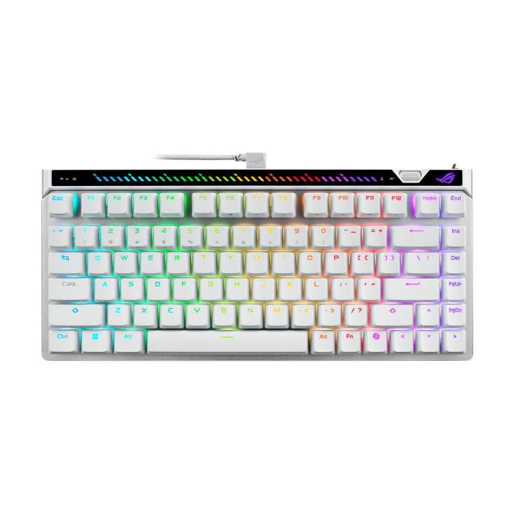 کیبورد بی سیم ایسوس مدل ROG M705 Falchion Ace 75 HE White