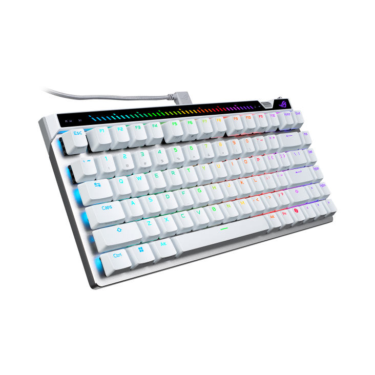 کیبورد بی سیم ایسوس مدل ROG M705 Falchion Ace 75 HE White - تصویر 6