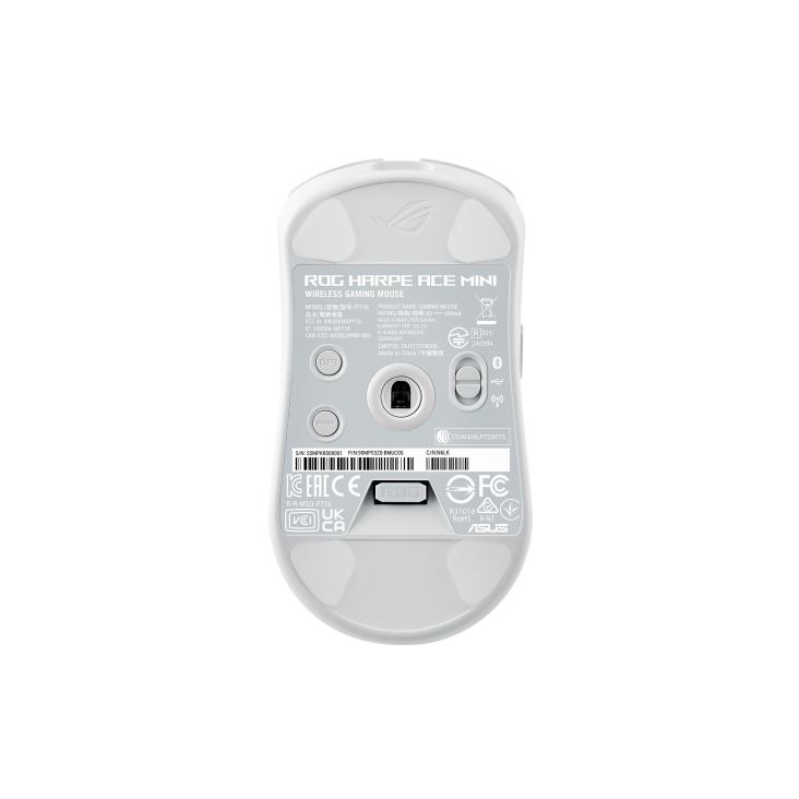 موس بی سیم ایسوس مدل ROG P716 Harpe Ace Mini White - تصویر 7