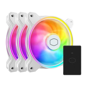 خنک کننده بادی کولر مستر مدل MasterFan MF120 Halo White 3in1