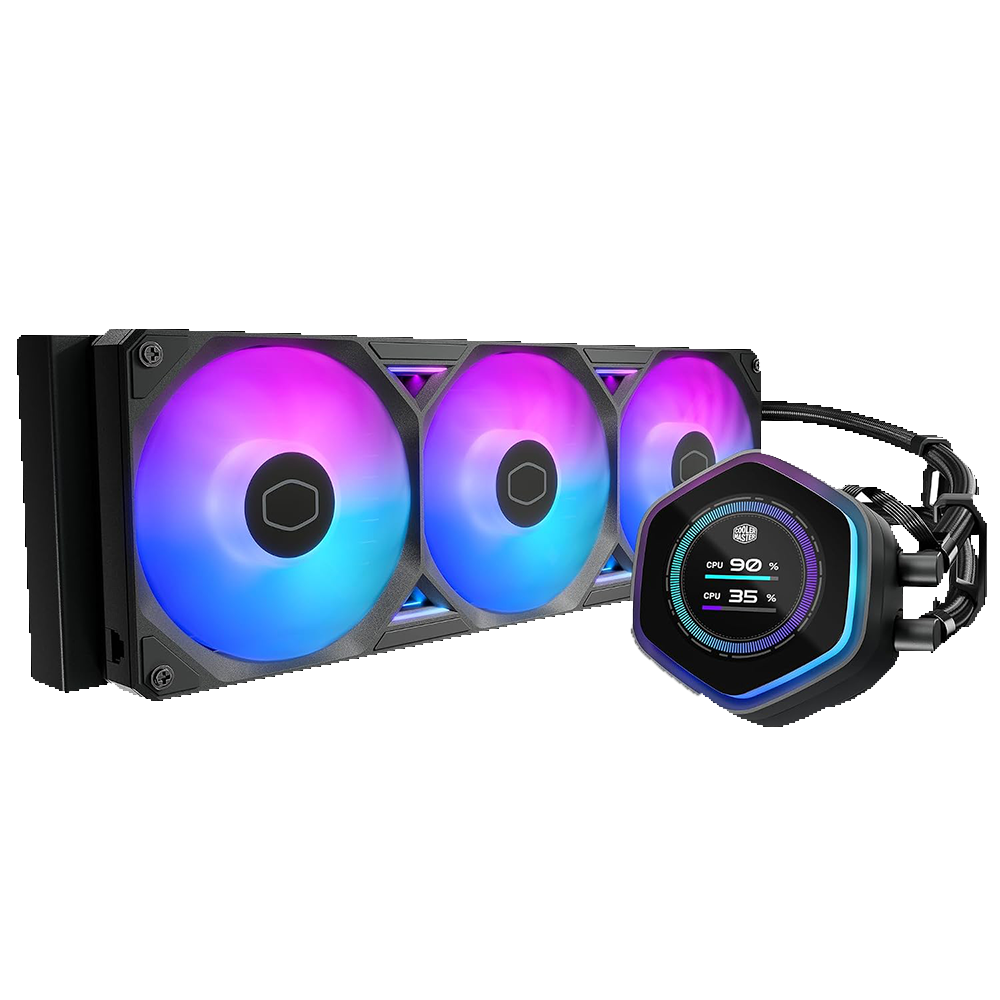 خنک کننده مایع پردازنده کولر مستر مدل Atmos II ML360 LCD Black