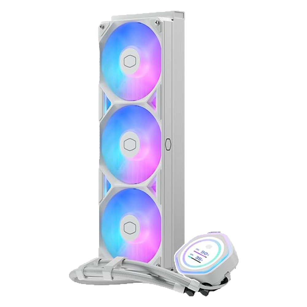 خنک کننده مایع پردازنده کولر مستر مدل Atmos II ML360 LCD White - تصویر 4