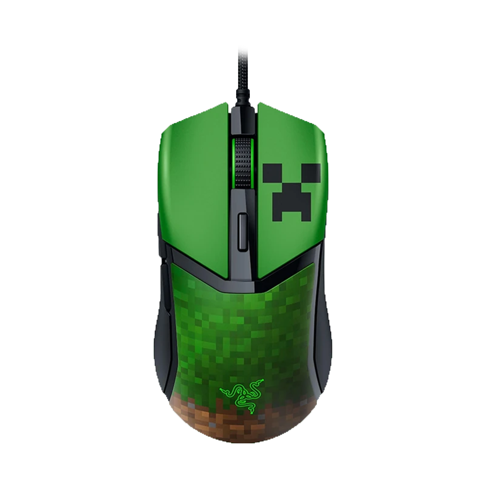 موس با سیم ریزر مدل Cobra Minecraft Edition
