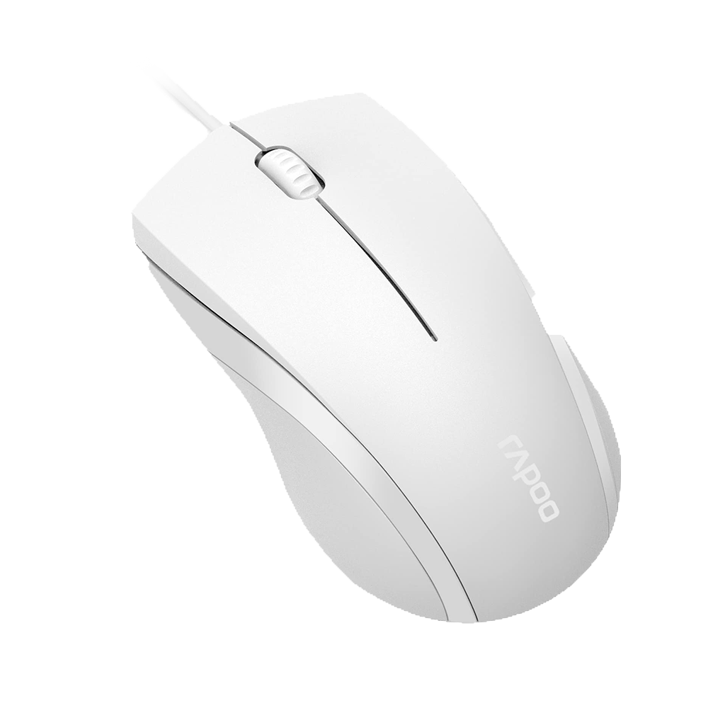 ماوس با سیم رپو مدل N1600 Silent White - تصویر 3