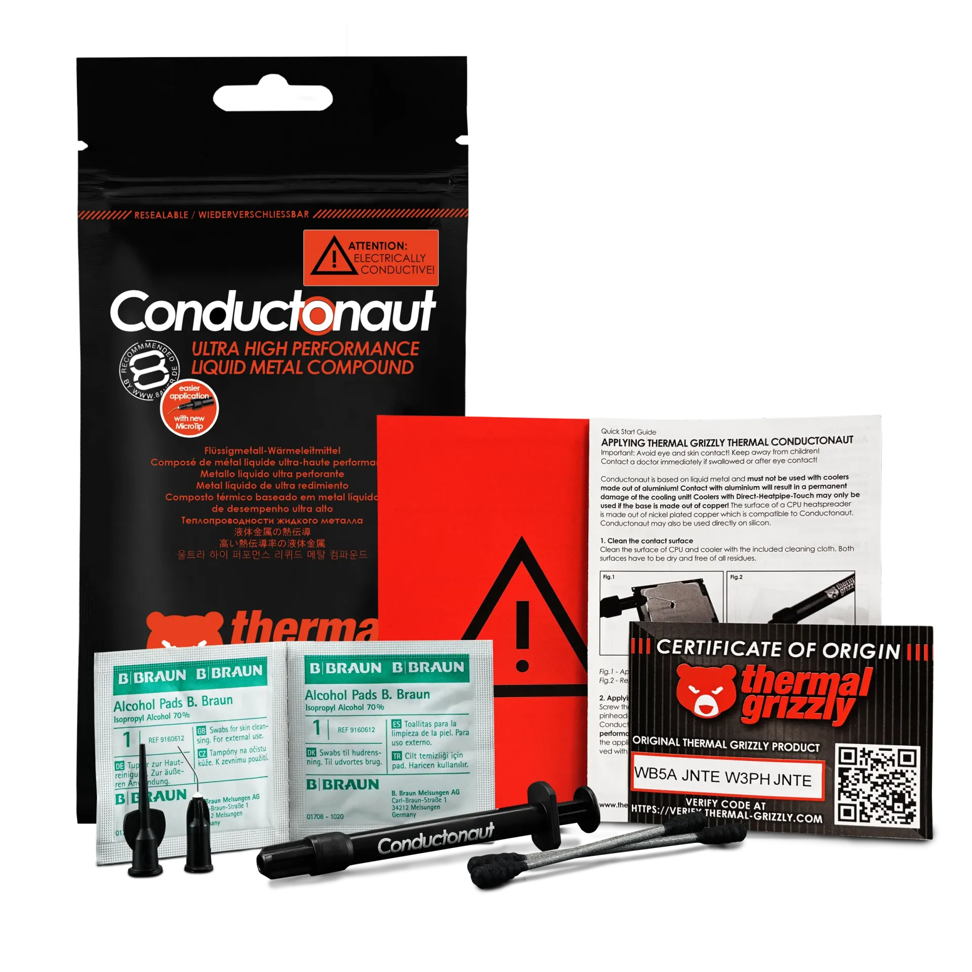 لیکوئید متال 1 گرمی ترمال گریزلی مدل Conductonaut - تصویر 3