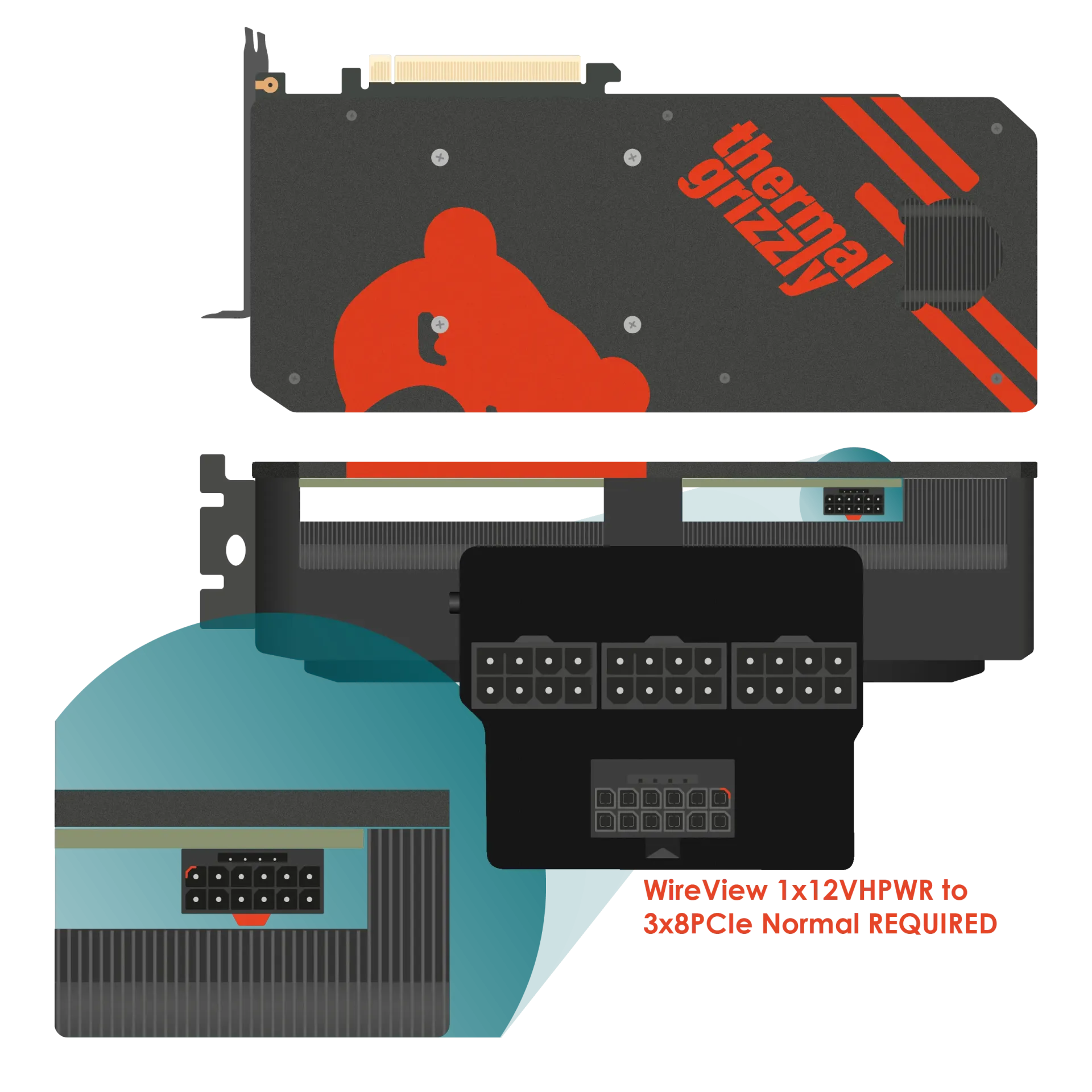 مبدل کارت گرافیک ترمال گریزلی مدل WireView GPU - 1x12VHPWR to 3x8 Pin Normal - تصویر 9