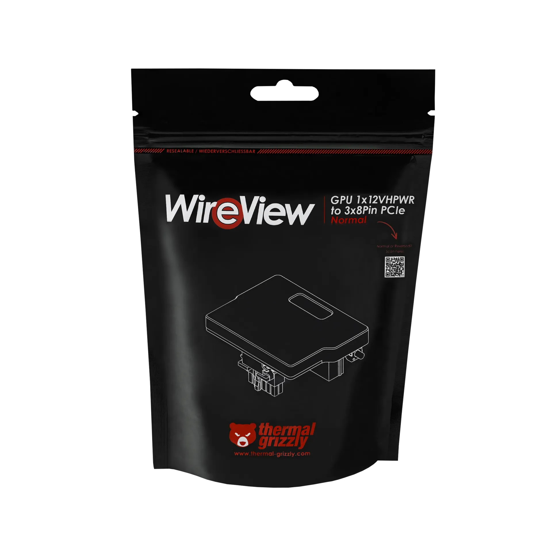 مبدل کارت گرافیک ترمال گریزلی مدل WireView GPU - 1x12VHPWR to 3x8 Pin Normal - تصویر 2