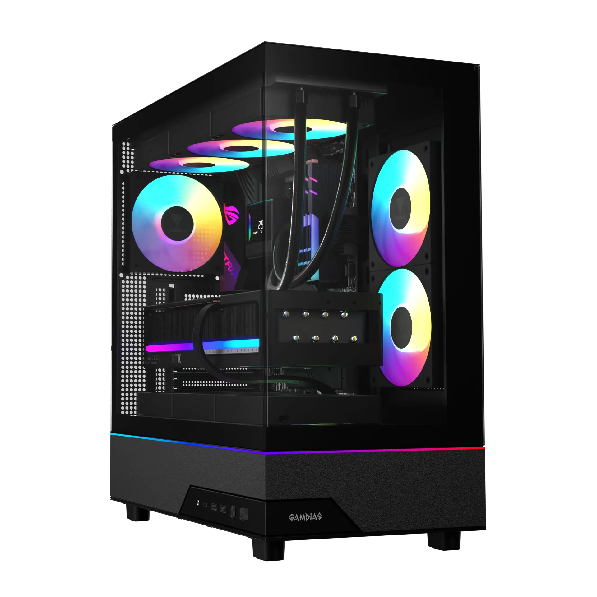 کیس گیمینگ گیم دیاس مدل ATLAS M5 Black