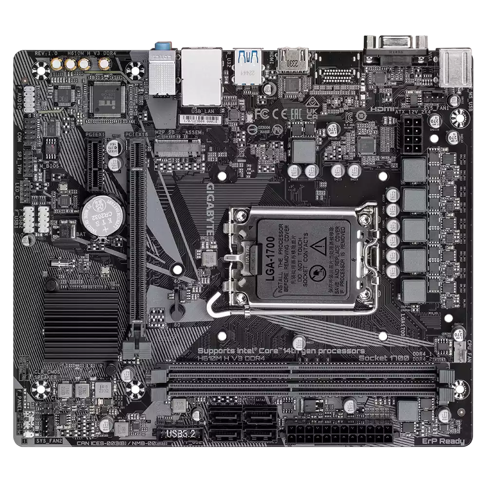 مادربرد گیگابایت مدل H610M H V3 DDR4 (Rev. 1.0) - تصویر 4