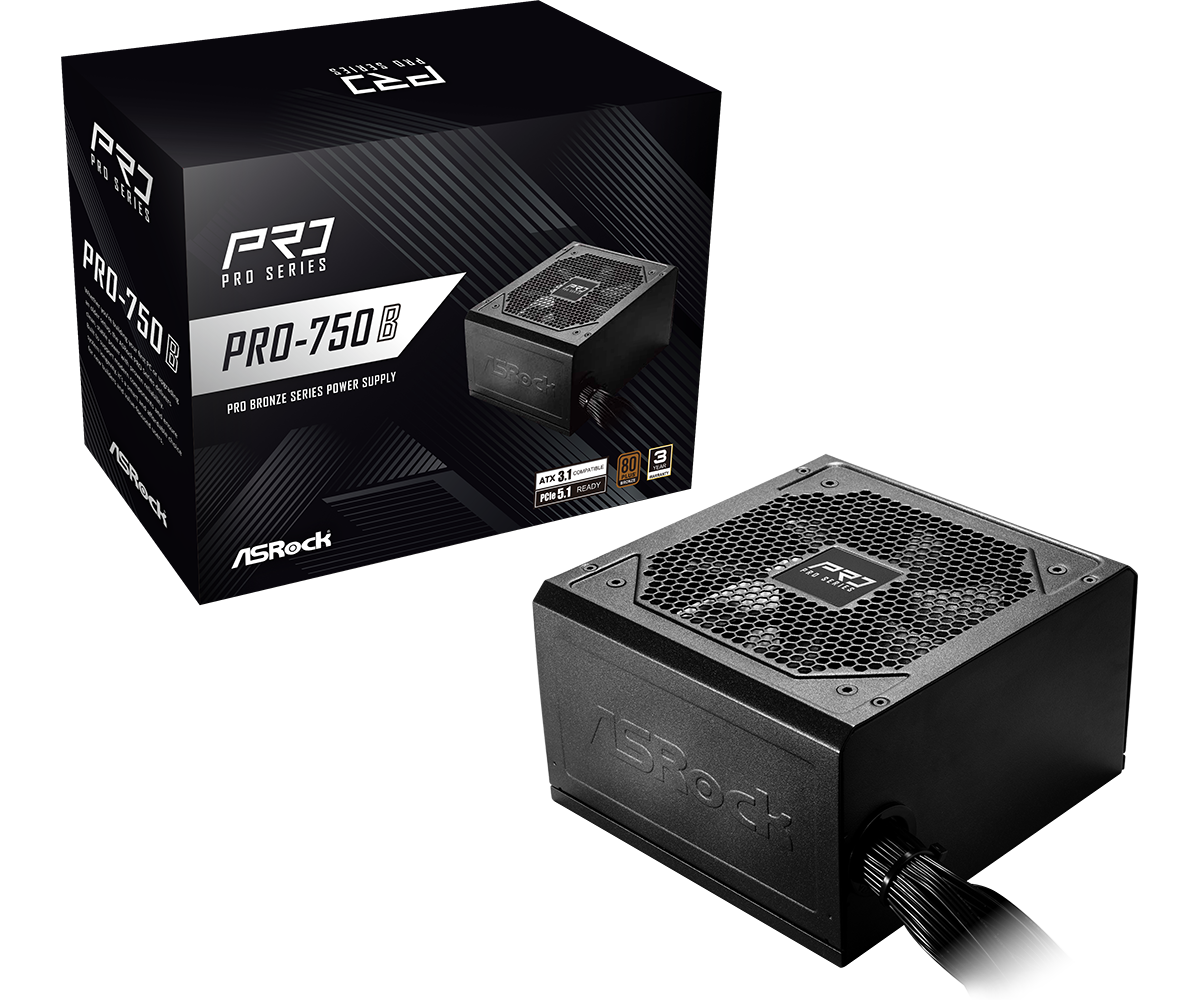 پاور غیر ماژولار ازراک مدل PRO-750B 750W