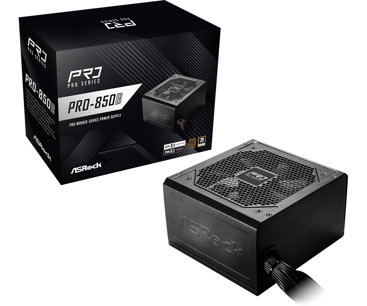 پاور غیر ماژولار ازراک مدل PRO-850B 850W