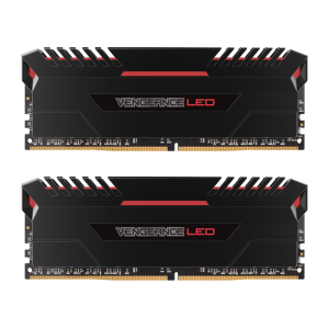 رم دو کاناله DDR4 کورسیر مدل Vengeance LED RED ظرفیت 16 گیگابایت فرکانس 3200 مگاهرتز CL15